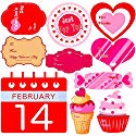 Supla 10 Sheets 100 Pcs 10 Styles Valentine's Day Gift Tag Stickers to & from Gift Labels Stickers Gift Name Tag Stickers Valentine's Envelope Seal Stickers for Gift Wrapping Decorations