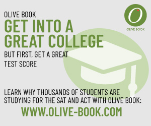 Olive Book ACT & SAT Prep Ad - Display