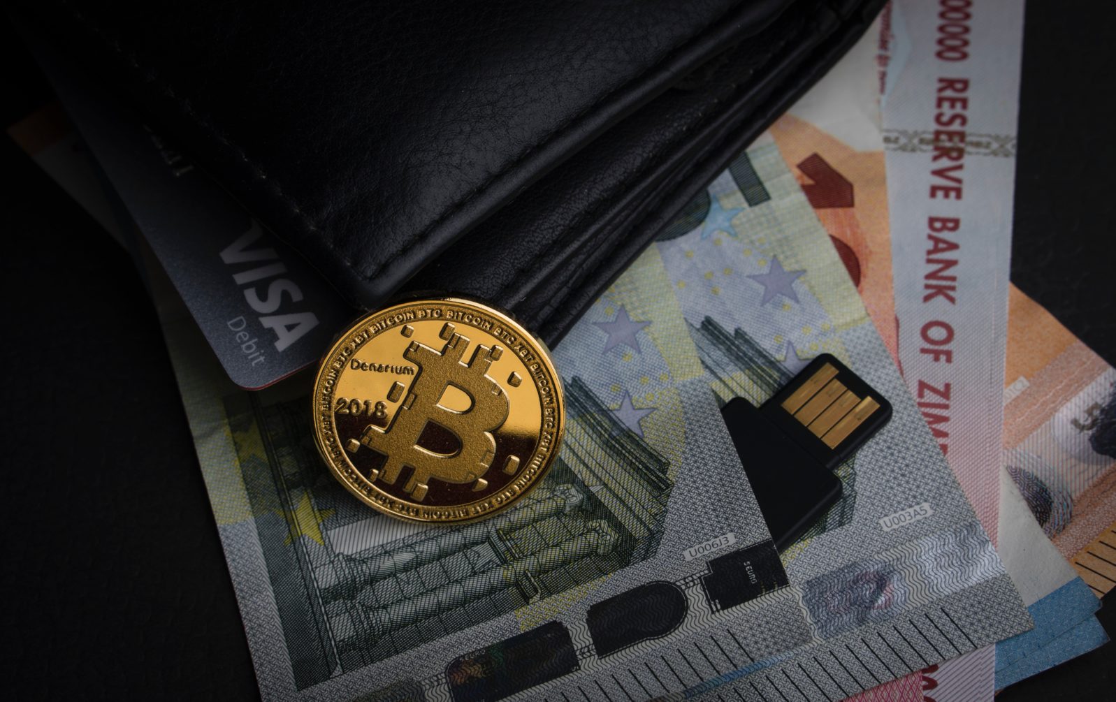 monedero y moneda bitcoin