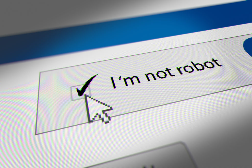 Mouse Cursor Clicking CAPTCHA "I'm not robot" Checkbox.